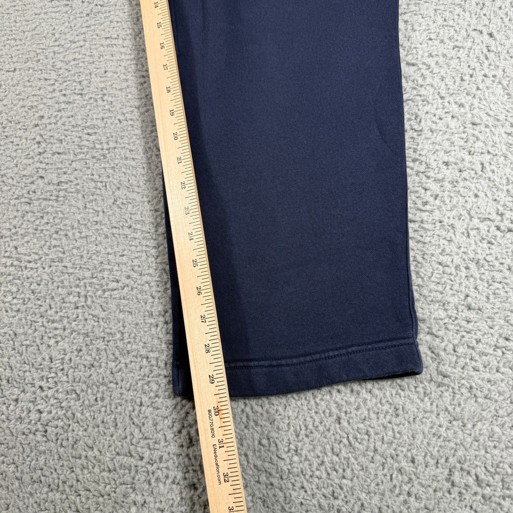 Nike Club Sweatpants Men's Medium Blue Open-Hem Fleece Pants - Picture 7 of 10